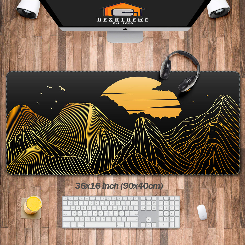 Black and Gold Mouse pad XXL(3 Designs)