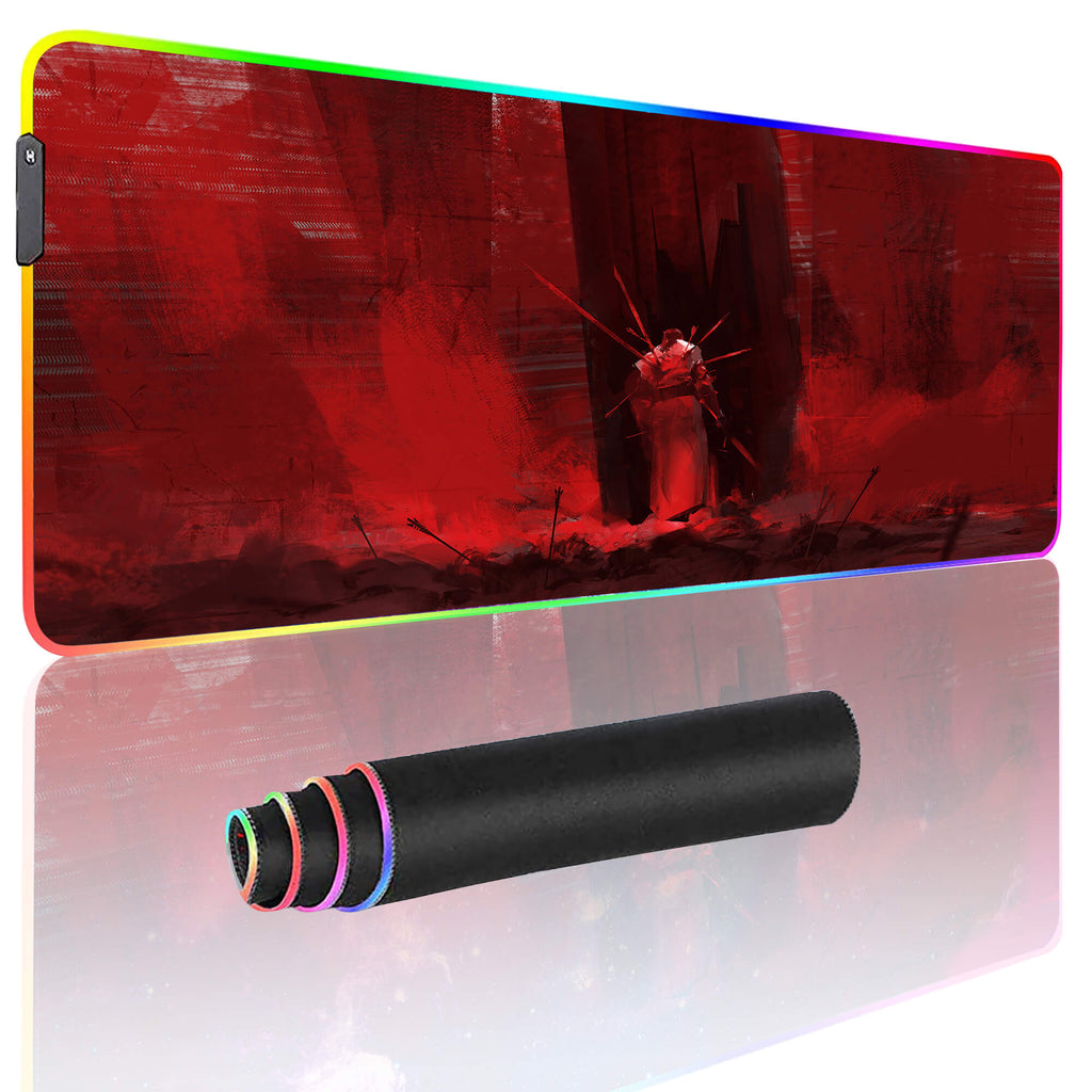 Red Samurai Gaming Mouse Pad XXL