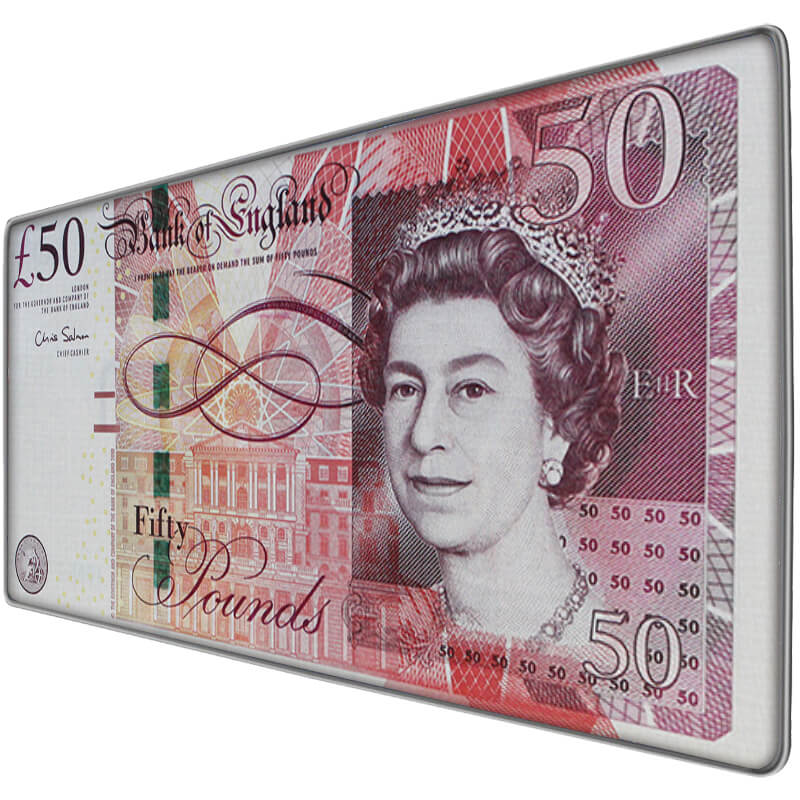 USD GBP EUR Currency Desk Pad