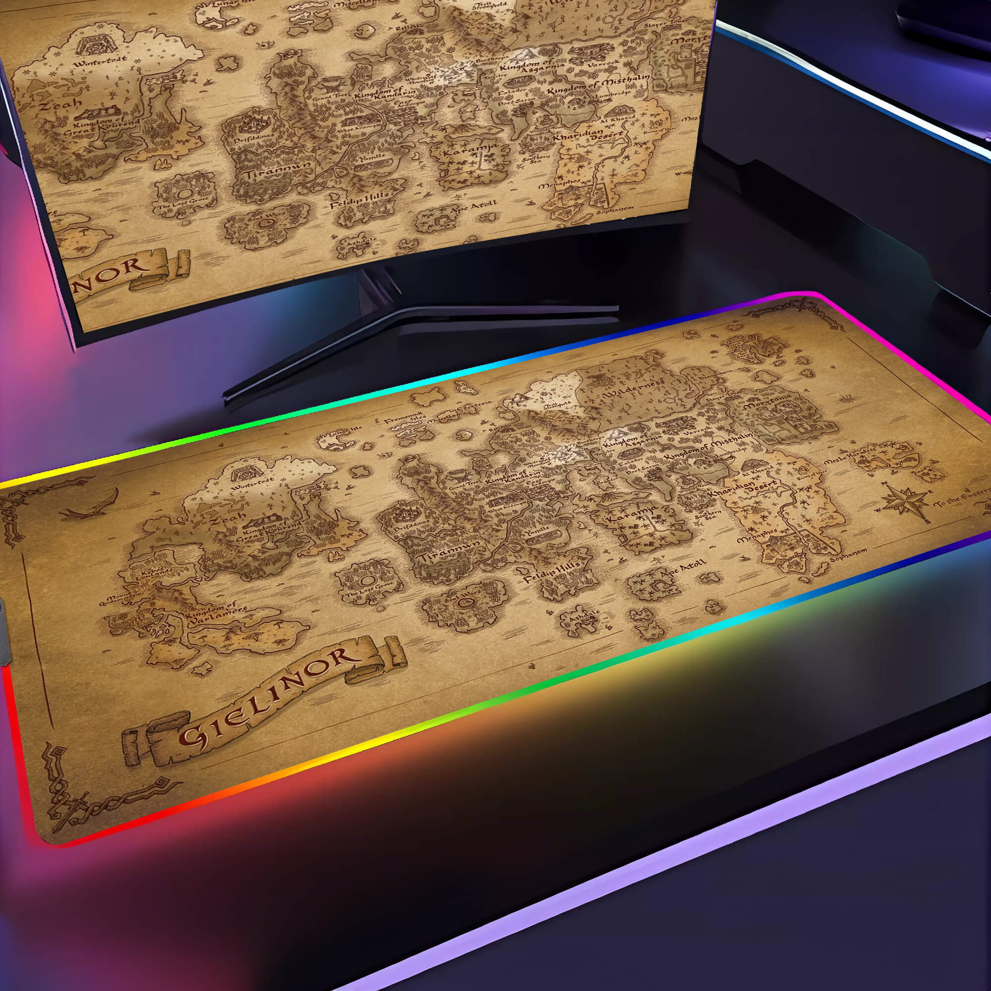 RuneScape gielinor map Mouse Pad(250172)