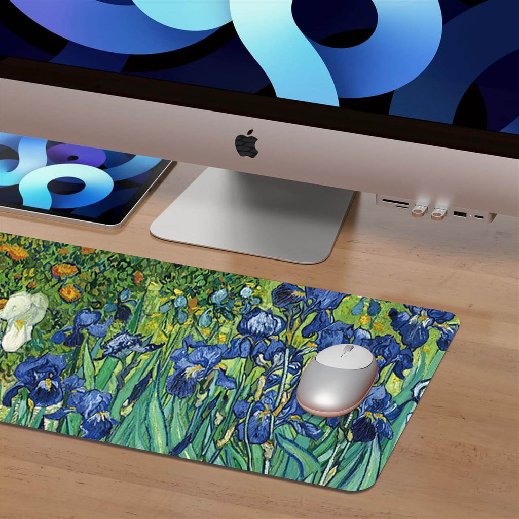 Irises Desk Mat