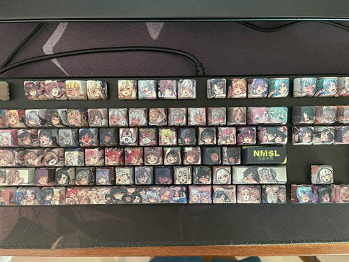108 pcs Hentai Girl Backlit Keycaps Set