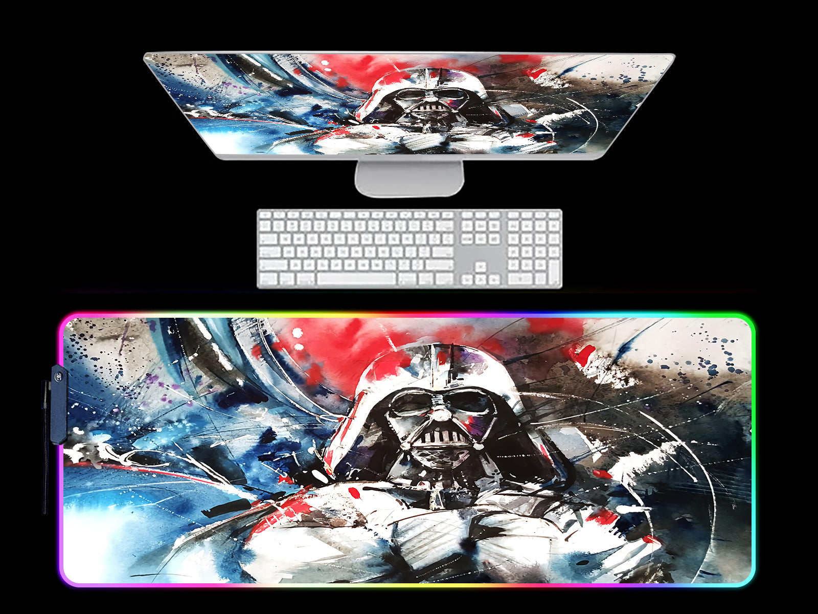 Star Wars Darth Vader RGB Light Gaming Mouse Pad