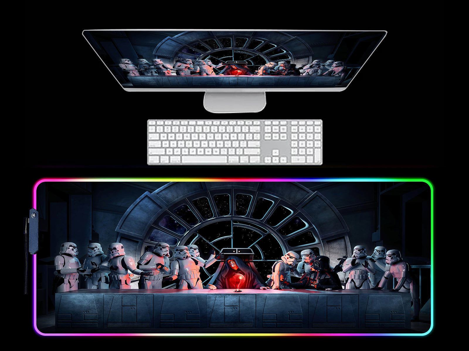 Stars Wars RGB Light Gaming Mouse Pad