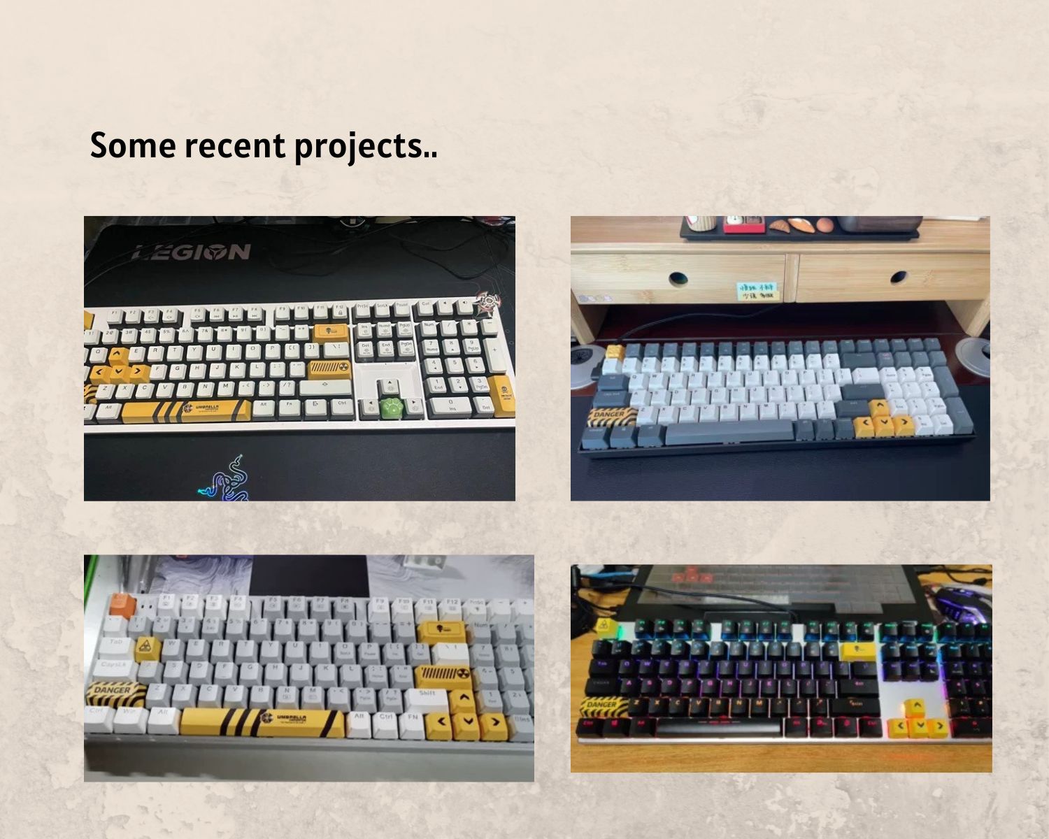 Resident Evil Keycaps, OEM Profile
