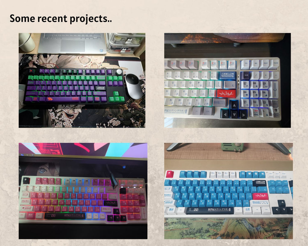 134 pcs Eva Keycap Set，XDA Profile