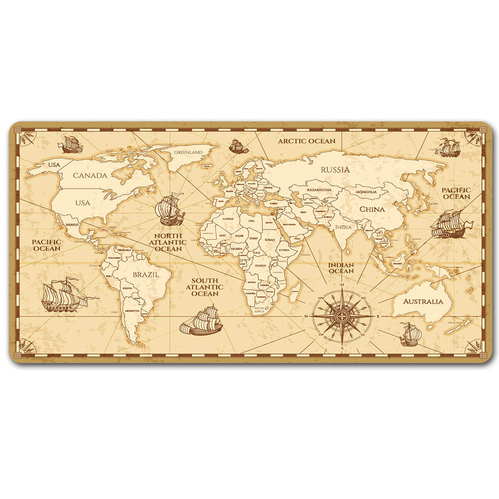 World Map Desk Pad