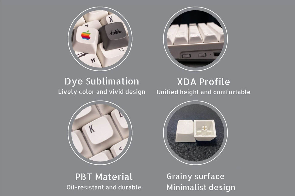 127 pcs Apple Keycaps Set, XDA Profile