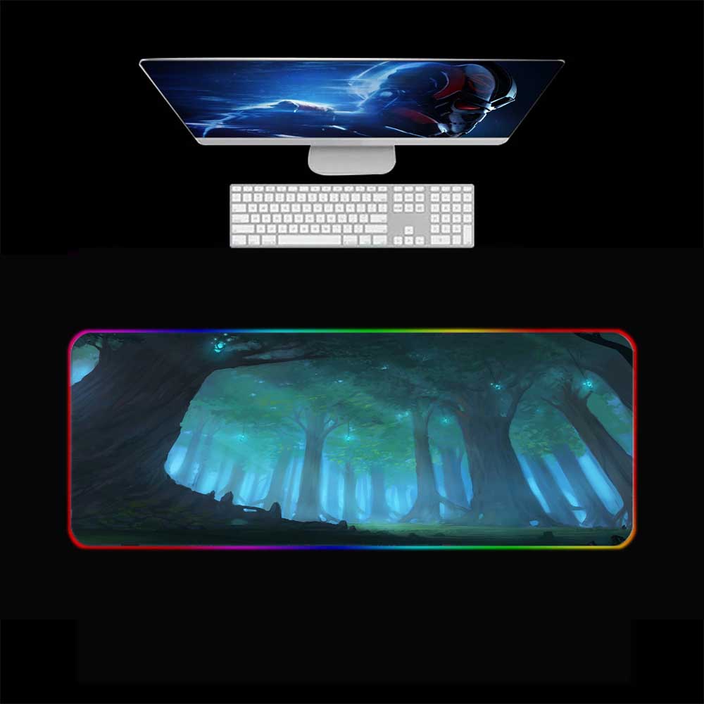 Warcraft Forest RGB Gaming Mouse Pad