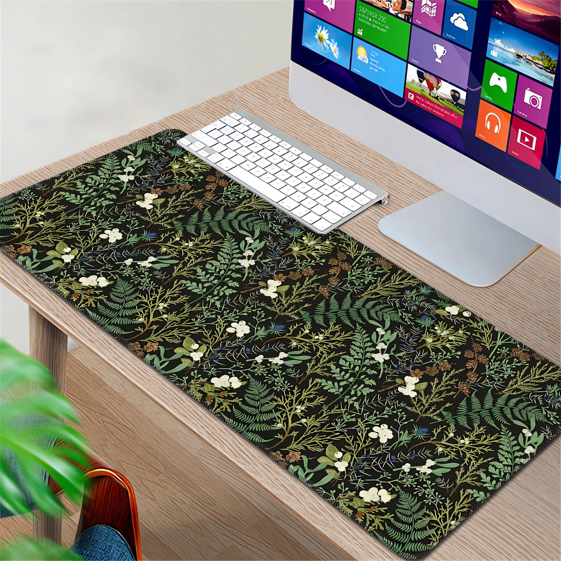 Botanical Art Nouveau Desk Pad