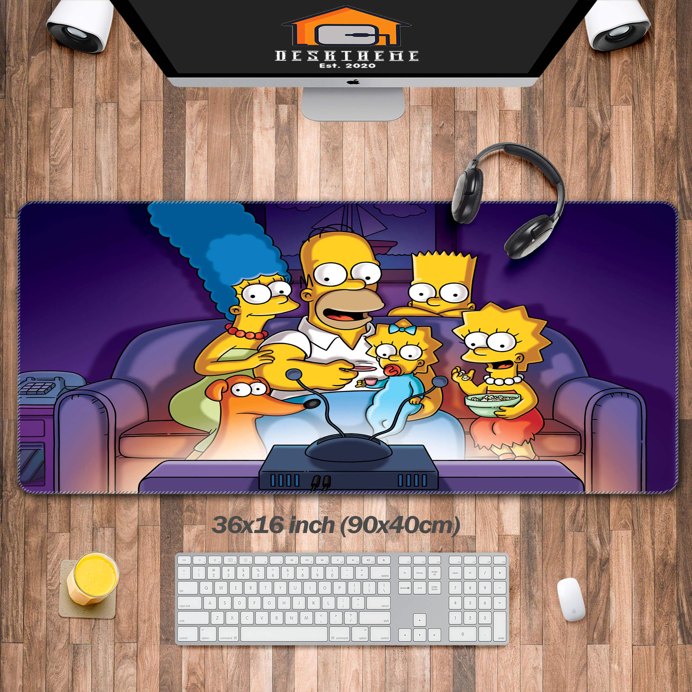 Simpsons Cute  Desk Pad Long