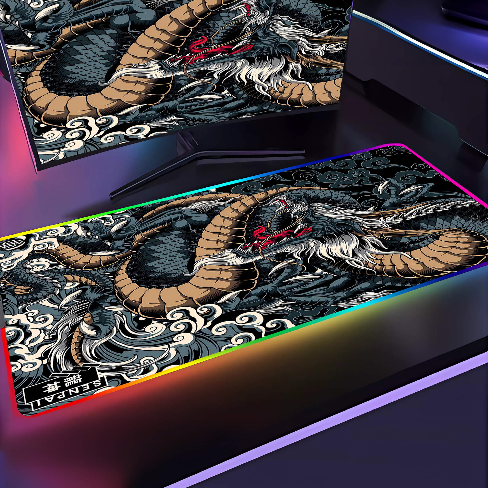 Dragon RGB Gaming Mouse Pad XXL