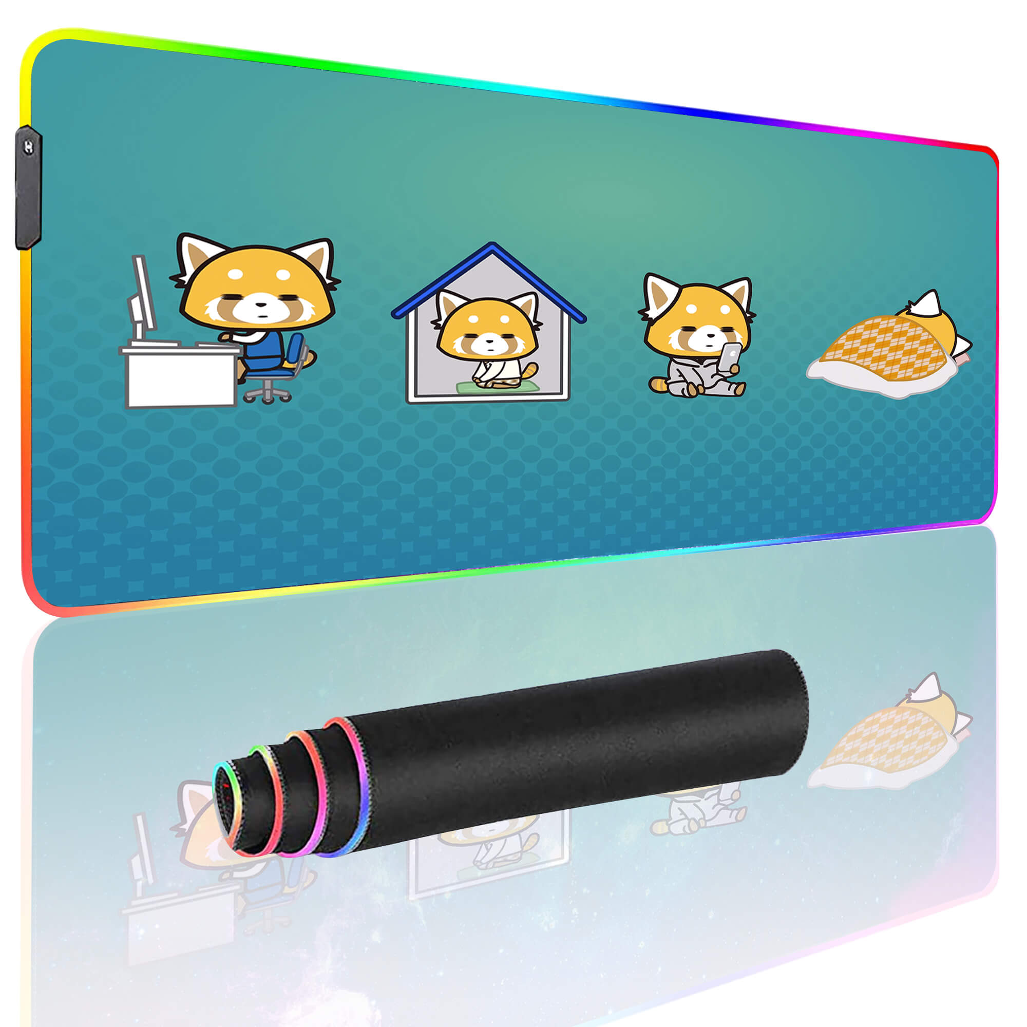 Aggretsuko Cute Desk Pad Large