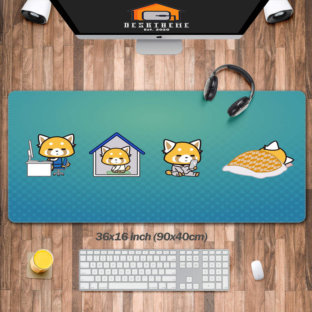 Aggretsuko Cute Desk Pad Large