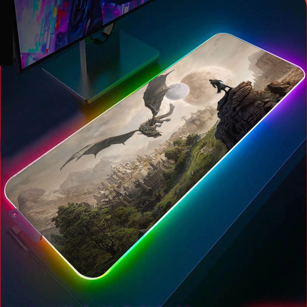 The Elder Scrolls RGB Gaming Mouse Pad(4 Designs)