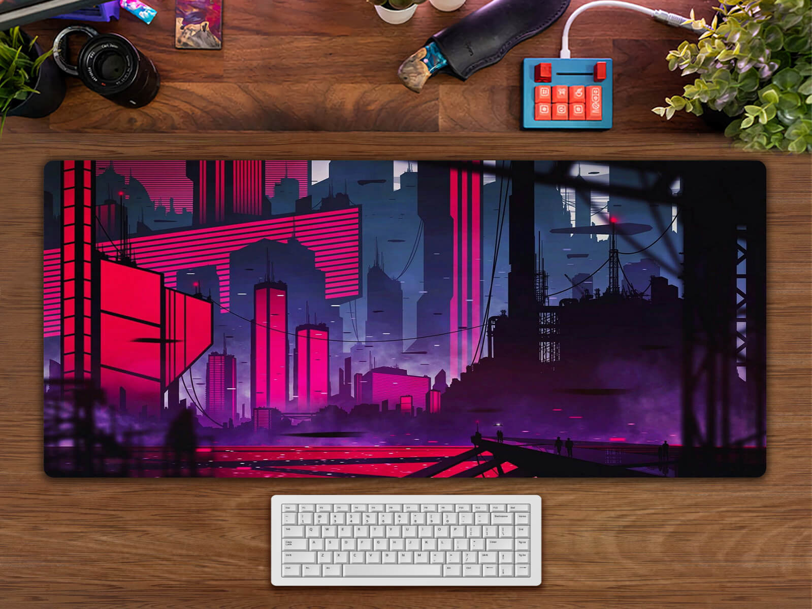 Cyberpunk Factory Desk Pad