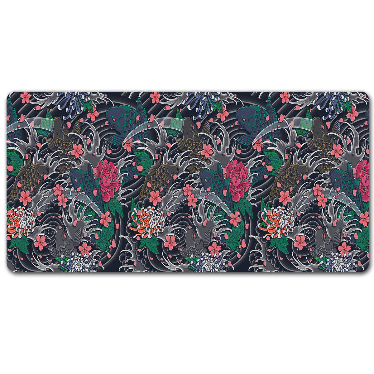 Koi Fish Gaming Desk Pad