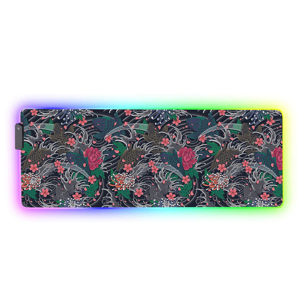 Koi Fish Gaming Desk Pad