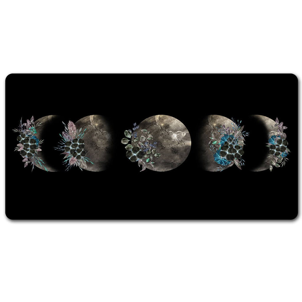 Floral Moon Phases Mouse pad XXL(2 Designs)