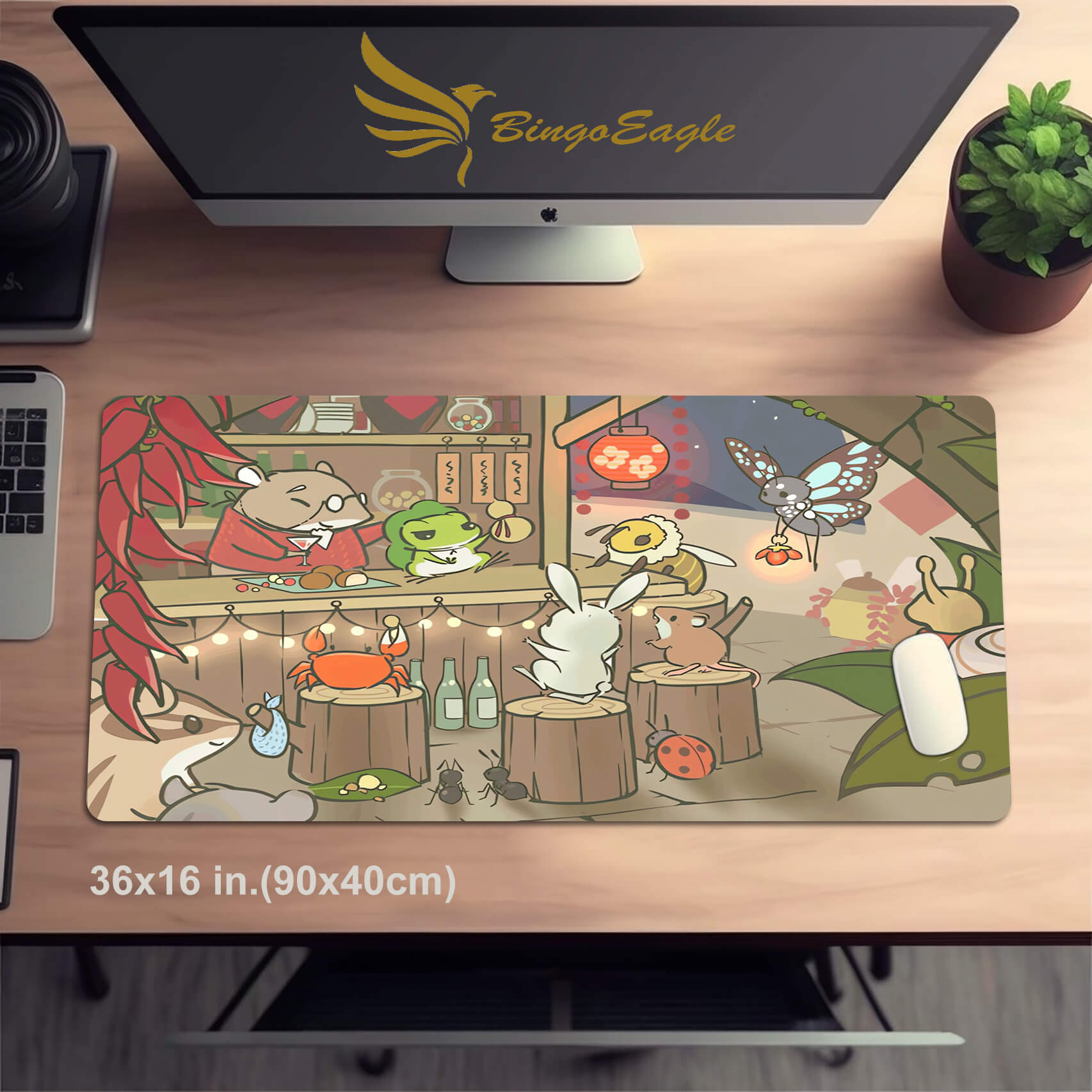 Cute Traveling Frog Mouse pad XXL(3 Designs)