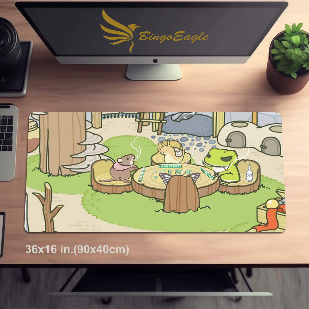 Cute Traveling Frog Mouse pad XXL(3 Designs)