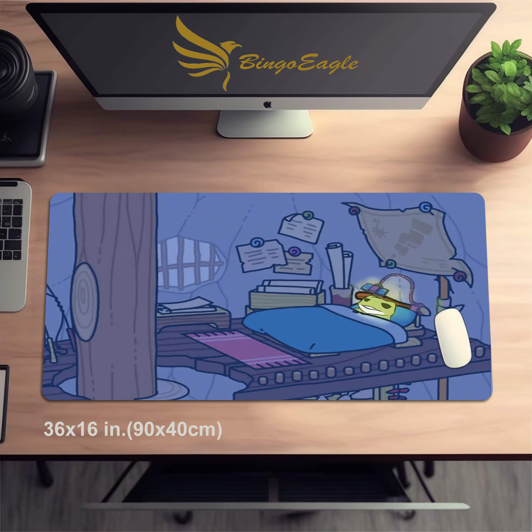 Cute Traveling Frog Mouse pad XXL(3 Designs)