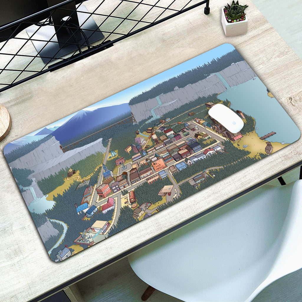 Gravity Falls Map Mouse Pad