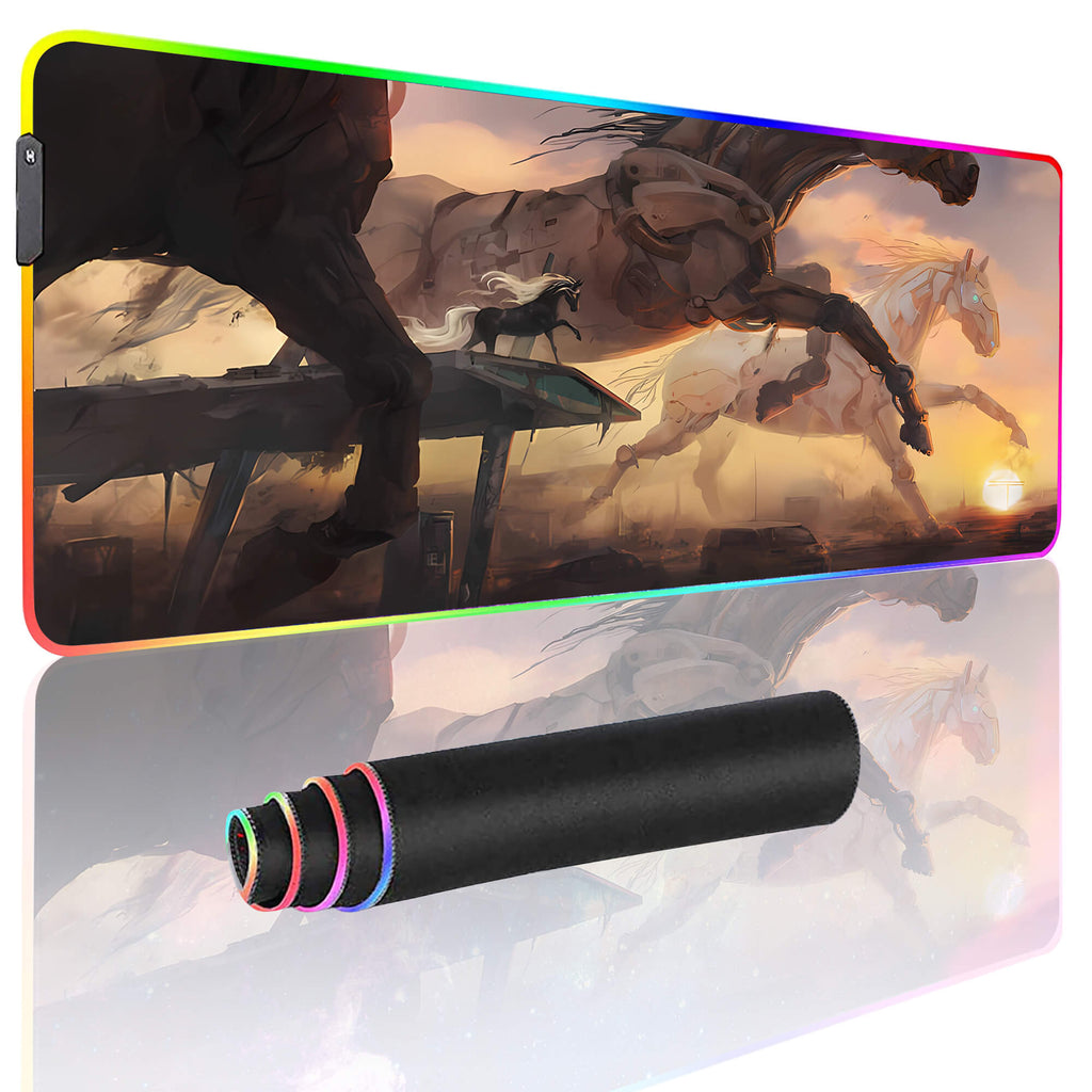 Apocalypse Dawn Horse Gaming Desk Pad