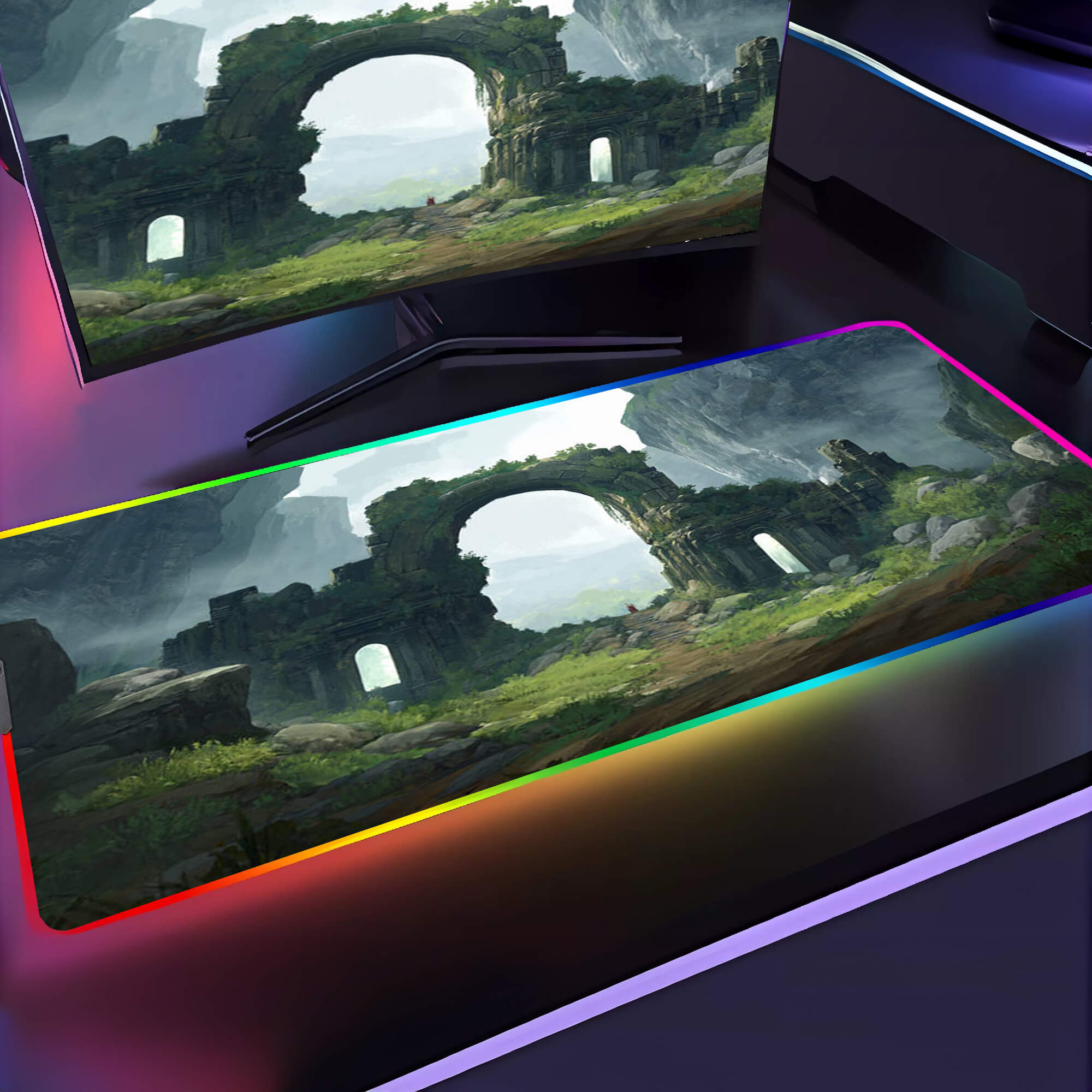 Haunting Remnants Gaming Desk Pad