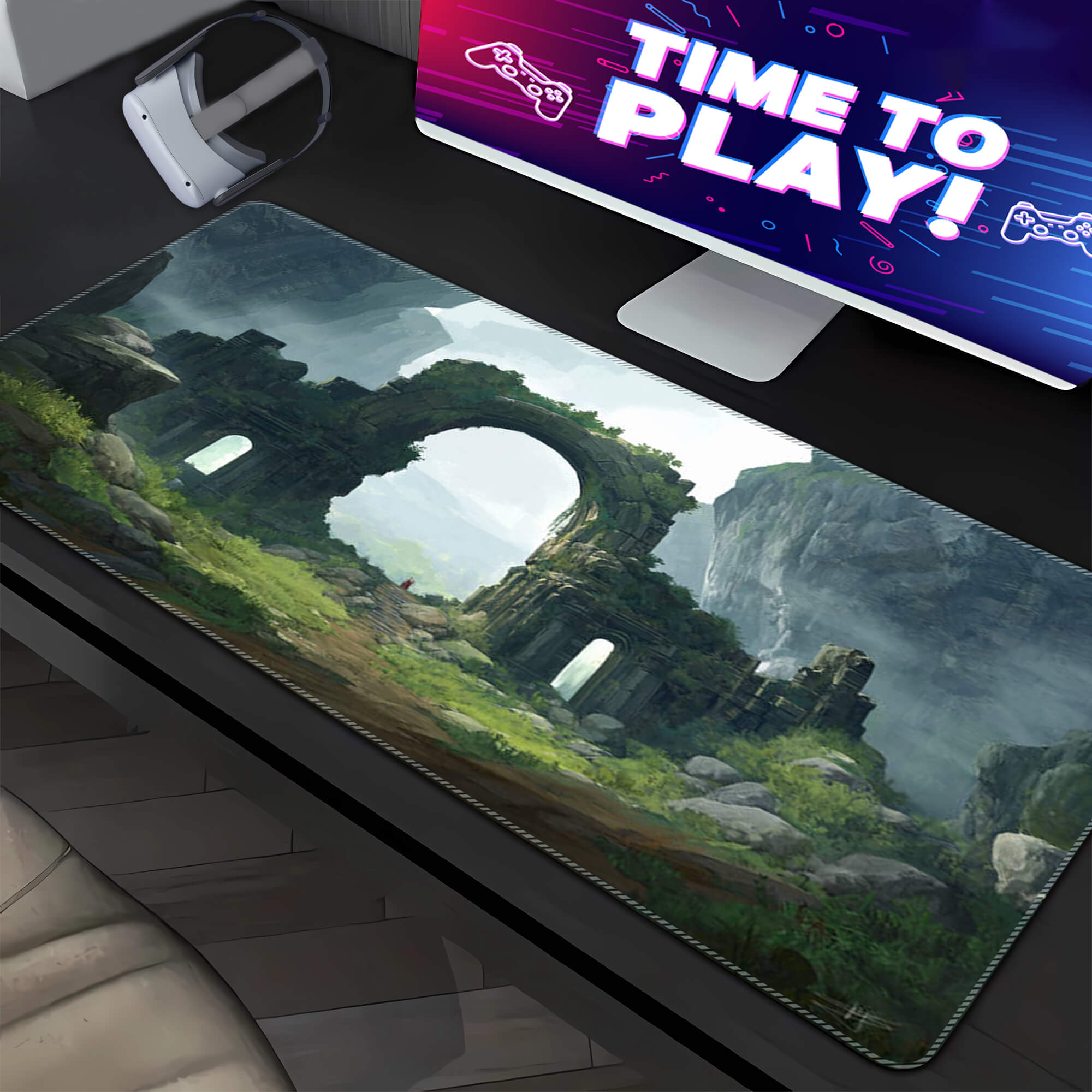 Haunting Remnants Gaming Desk Pad
