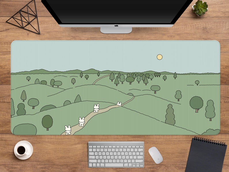 Cute Bunny and Bear Cute Desk Mat(4 Designs)