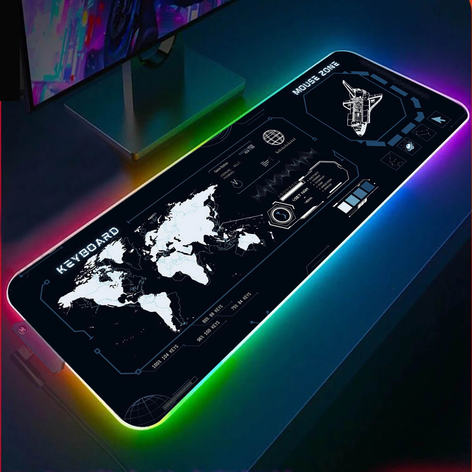 Space Zone Gaming Mouse Pad