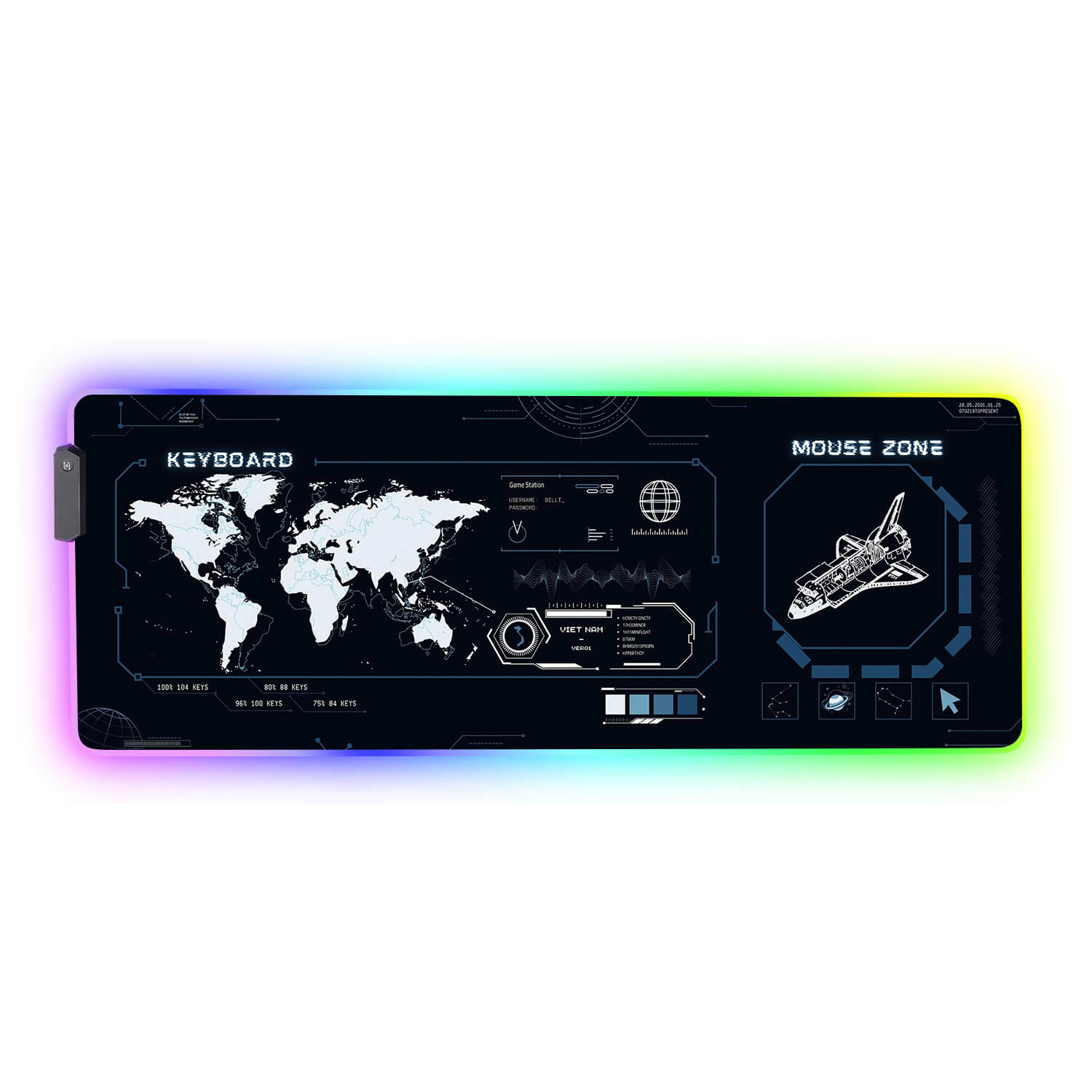 Space Zone Gaming Mouse Pad