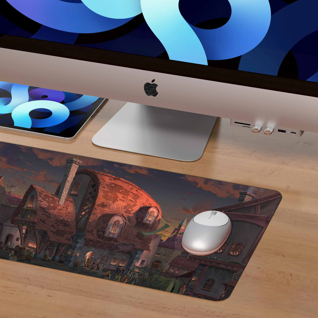 Medieval Town  Desk Pad