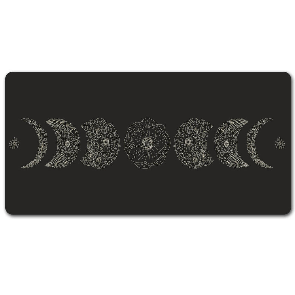Floral Moon Phases Mouse pad XXL(2 Designs)