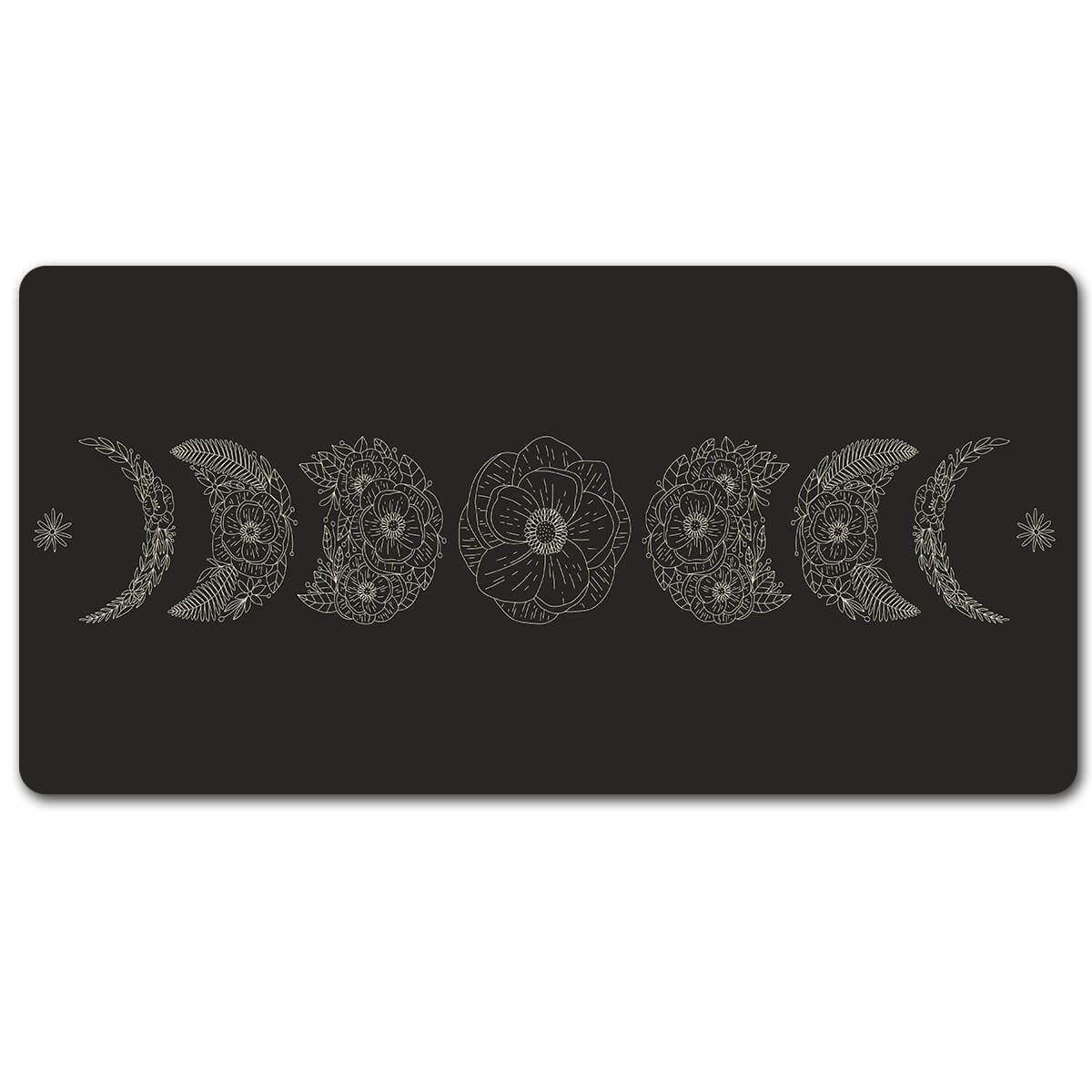 Floral Moon Phases Mouse pad XXL(2 Designs)