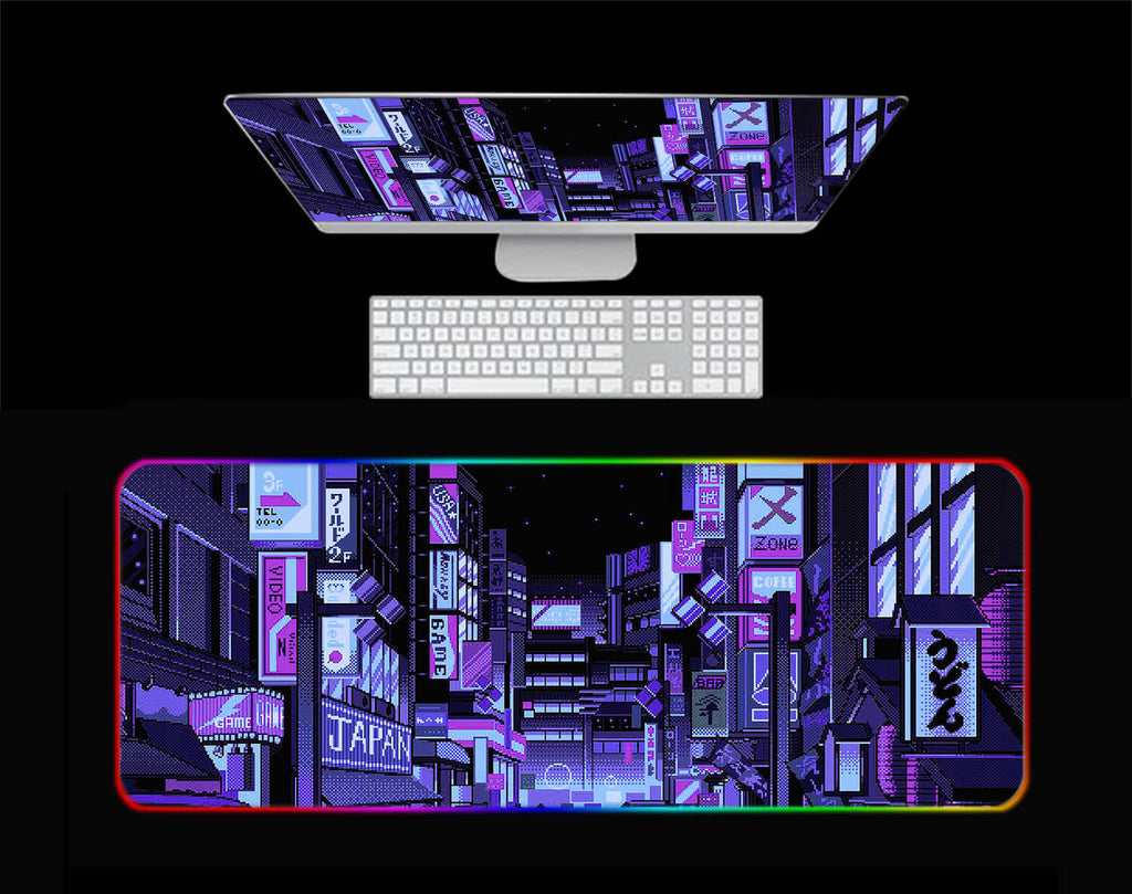 Vaporwave Tokyo Street Gaming Mouse Pad (4 colors)
