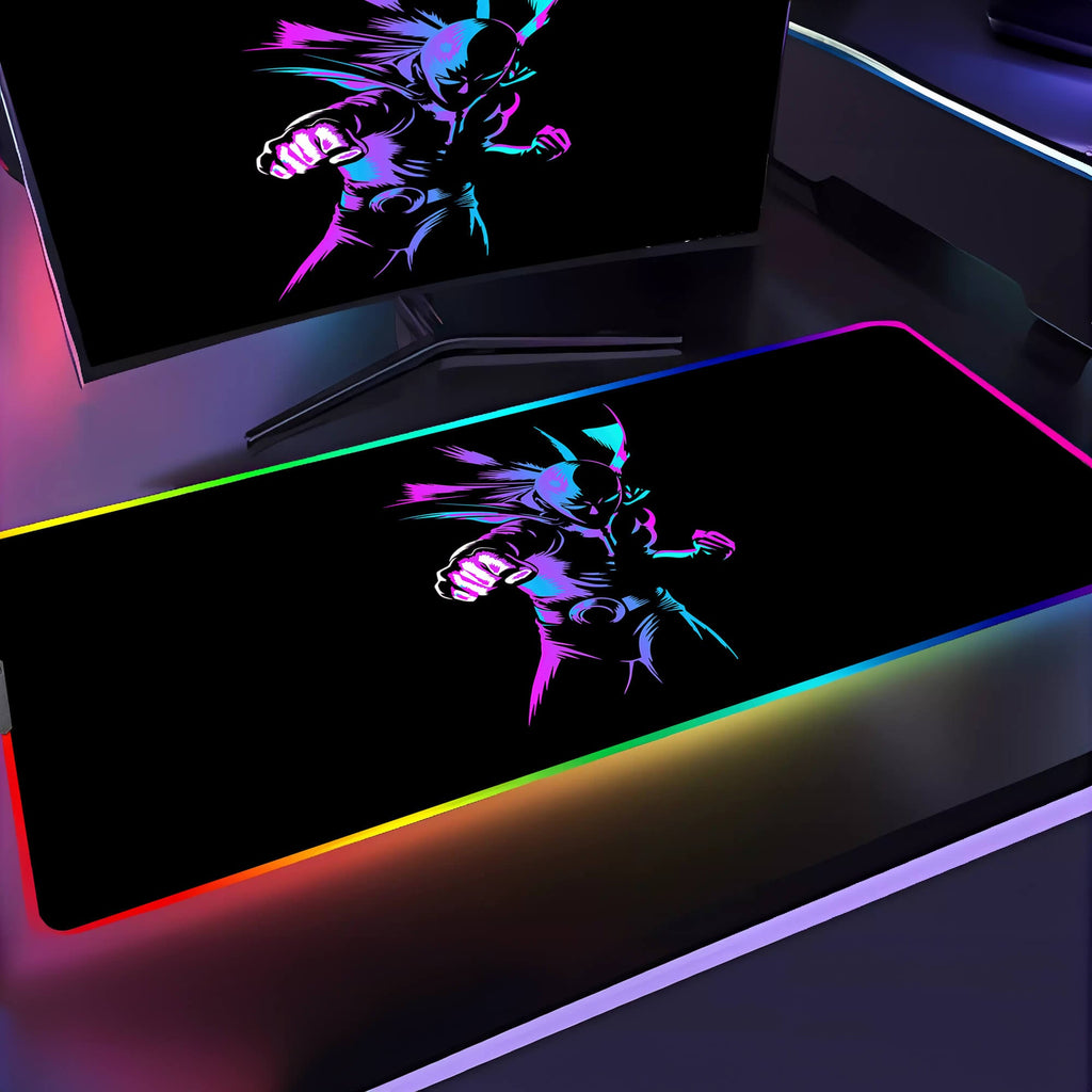 Saitama One Punch Man Neon Mouse Pad