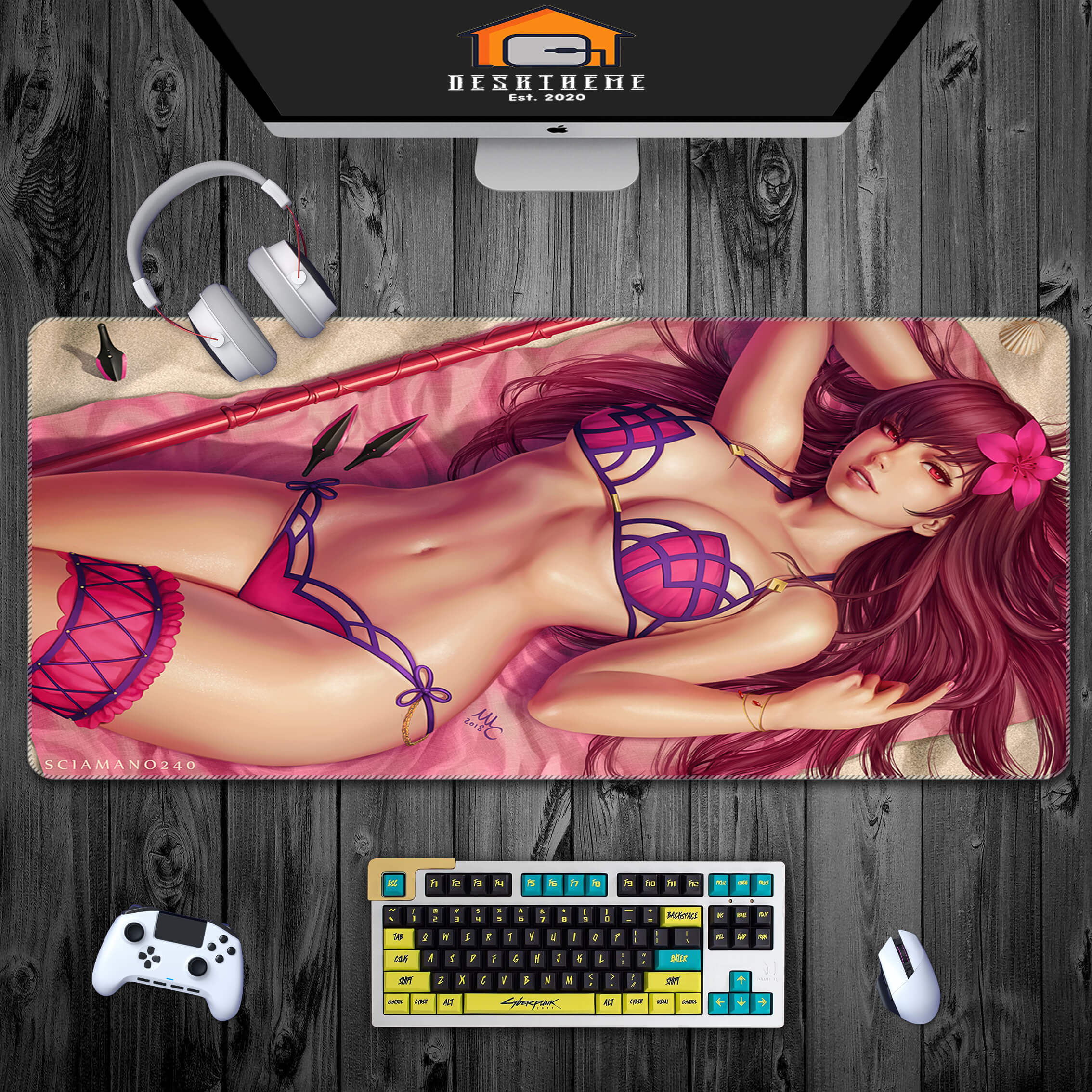 NSFW Bikini Scathach Gaming Mouse Pad XXL-Fate/Grand Order