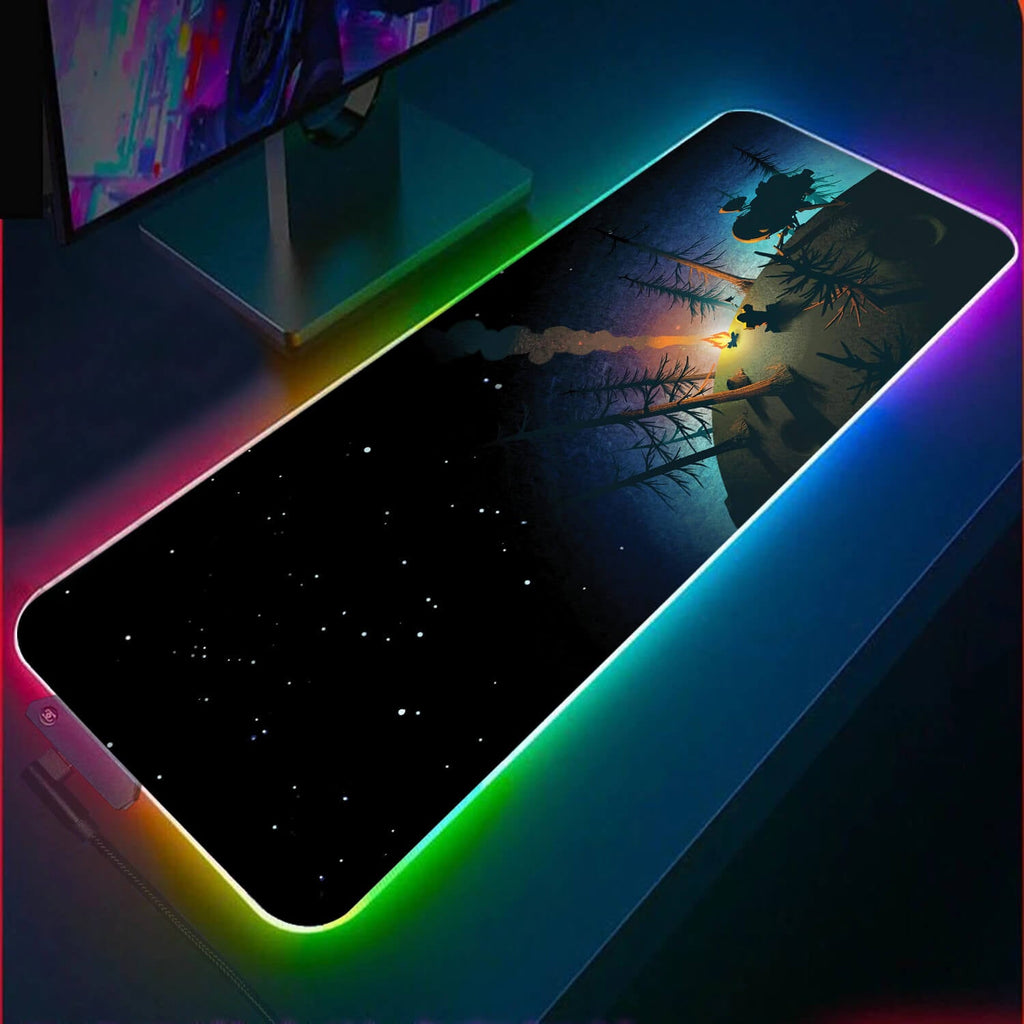 Cute Earth RGB Gaming Mouse Pad