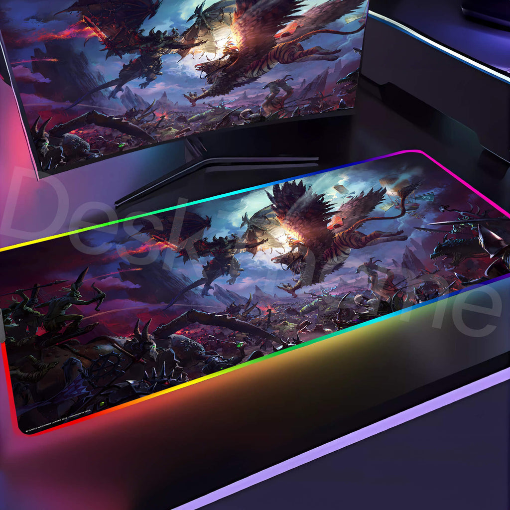 Total War Gaming Mouse Pad XXL, Warhammer 3 Immortal Empires