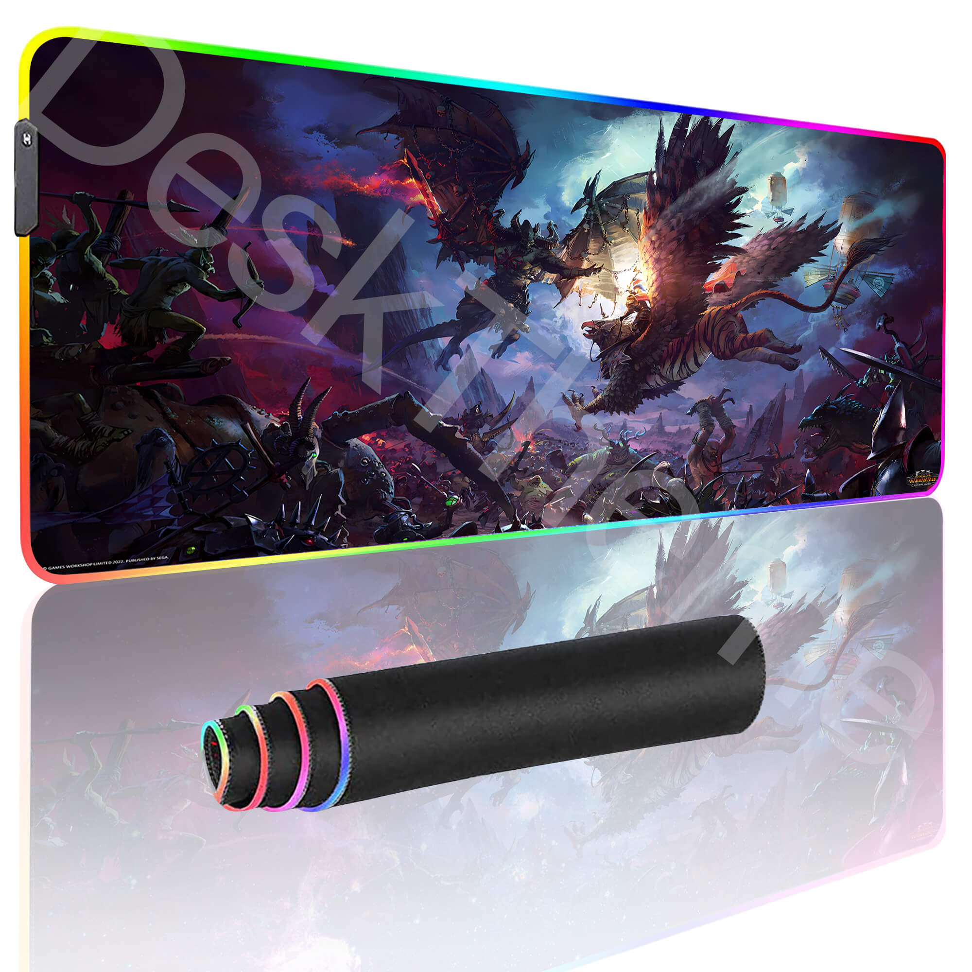 Total War Gaming Mouse Pad XXL, Warhammer 3 Immortal Empires