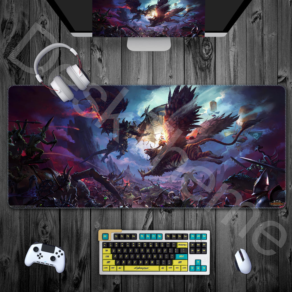 Total War Gaming Mouse Pad XXL, Warhammer 3 Immortal Empires