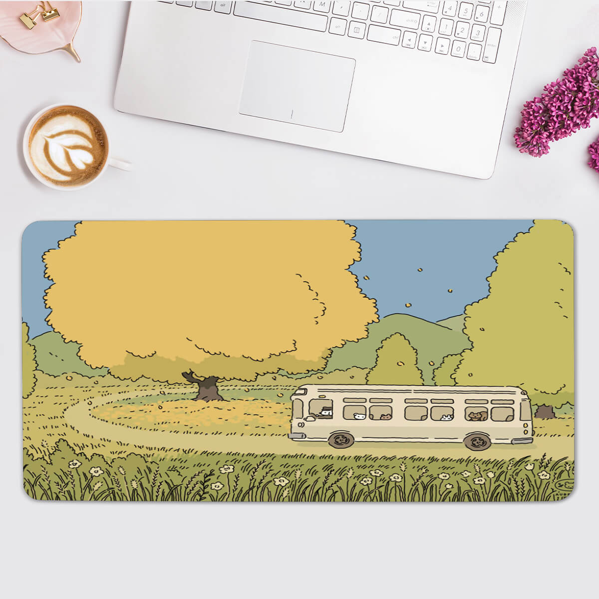 Bunny and Bear Cute Desk Mat(4 Designs)