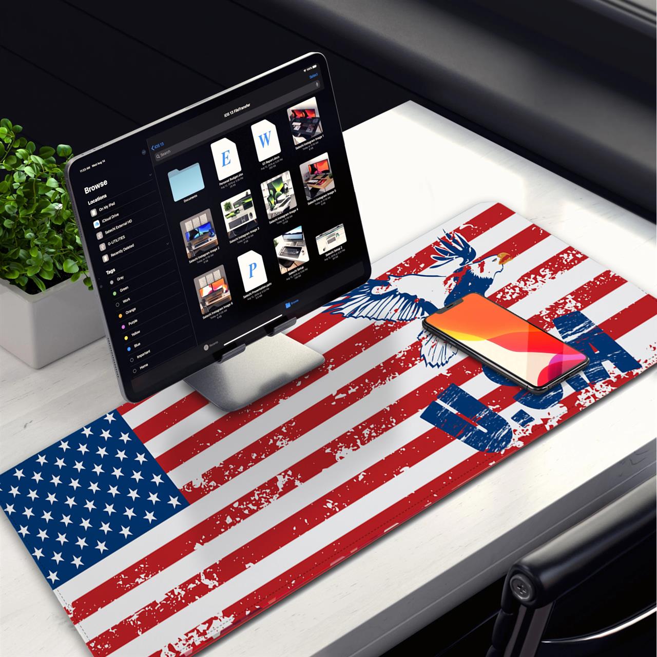 Eagle Flag Desk Pad