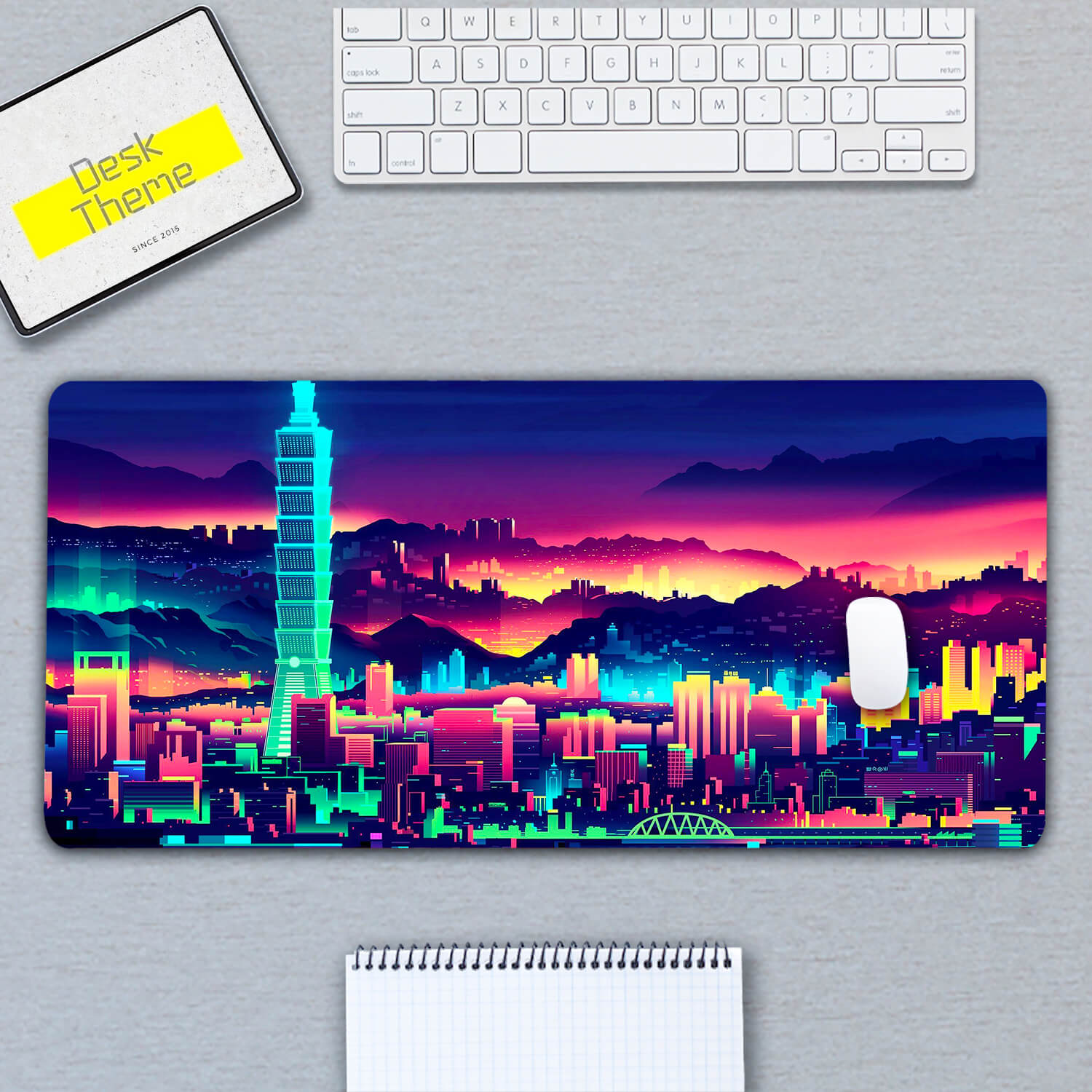 Neon City Desk Pad