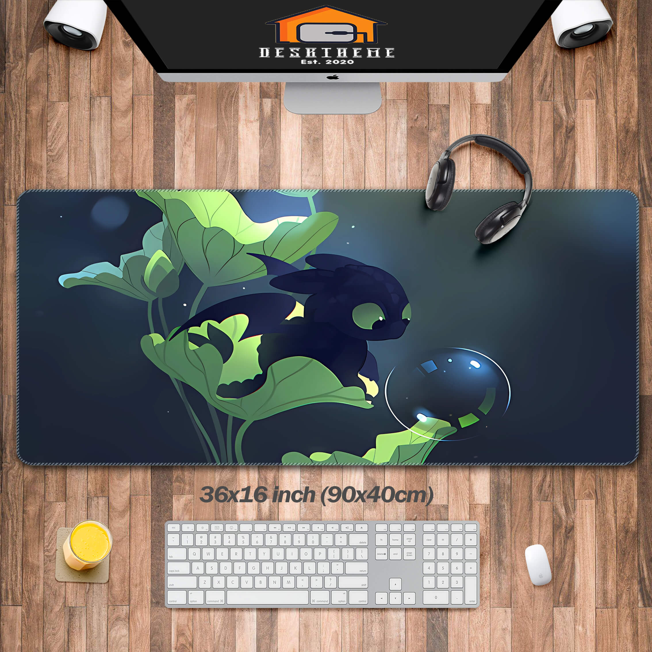 Dragons In Summer Desk Pad Large