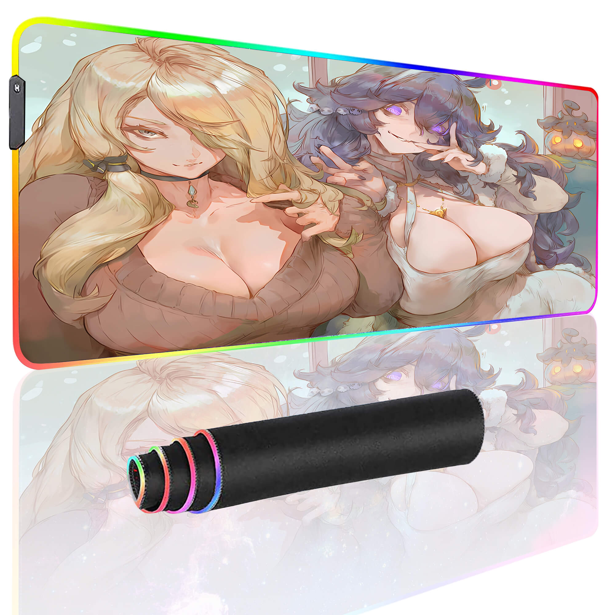 Winter Cynthia And Hex Mouse Pad XXL