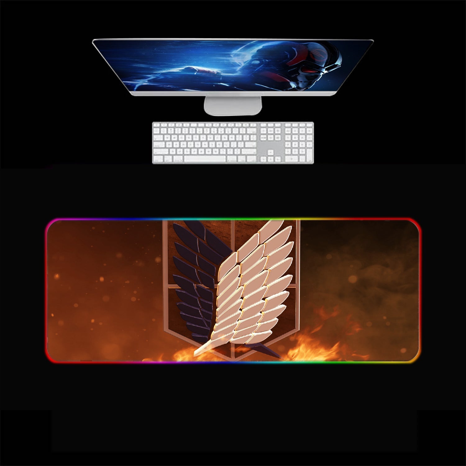 Attack On Titan RGB Gaming Mouse Pad (2 patterns)